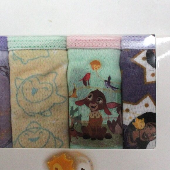 7 Pair Girls NWT 100% Combed Cotton Disney Wish Size 8 Briefs - Picture 7 of 7
